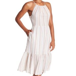 Lucky brand pastel stripes dress summer medium